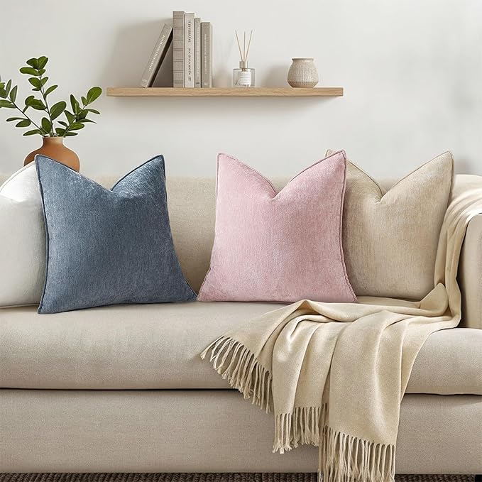 decorUhome Summer Couch Throw Pillow Covers 20x20 Set of 2, Decorative Soft - Image 6