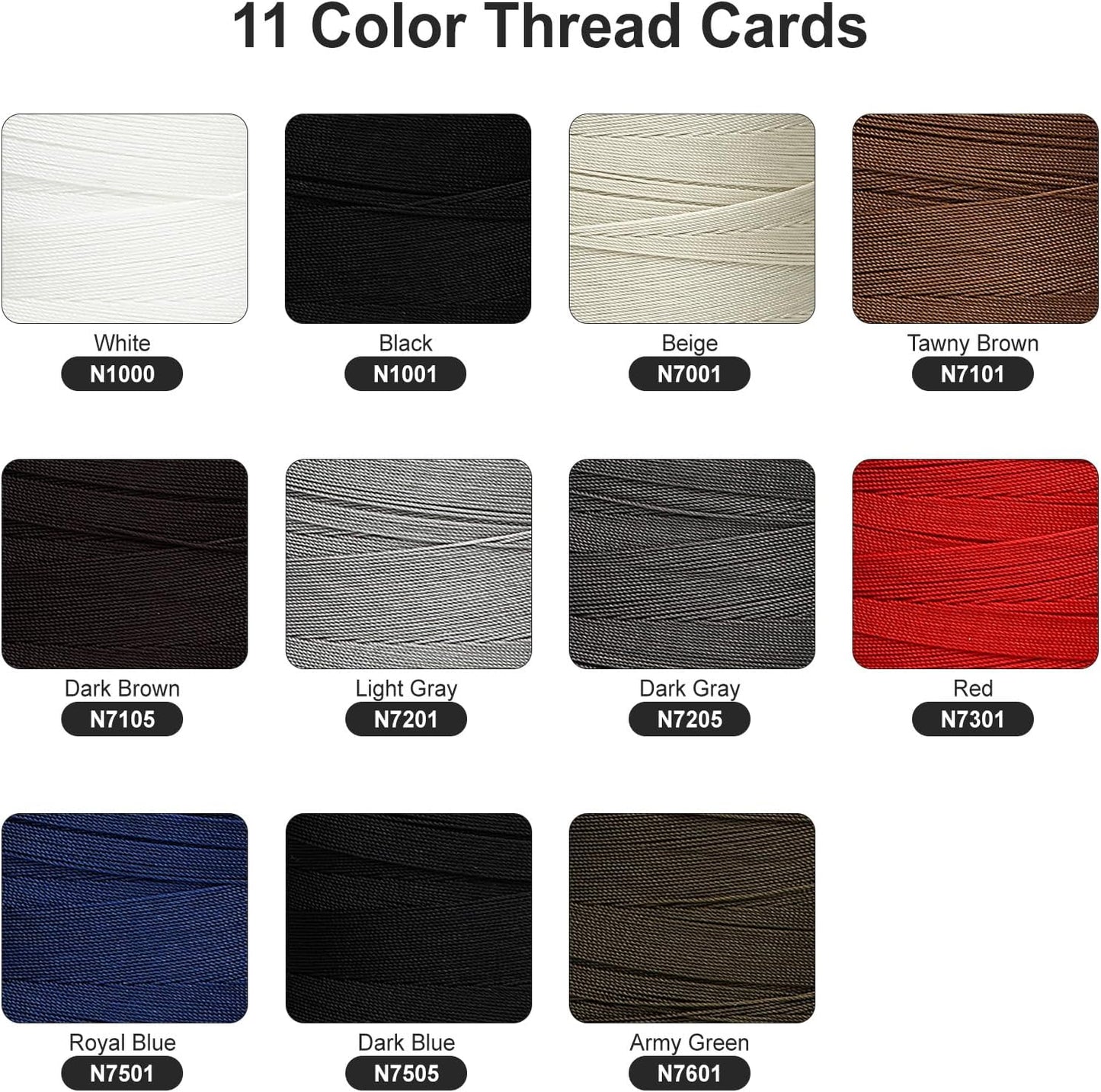 Extra Strong Bonded Nylon Thread #69 Tex70 – 16 OZ, 6000yds, Versatile Stitching Solution for Leather, Upholstery, Canvas Repair and More (Army Green)