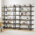 OtterOasis Bookshelf Set, Heavy Duty 6-Tier Industrial Bookcase, 120lbs Shelf by OtterOasis