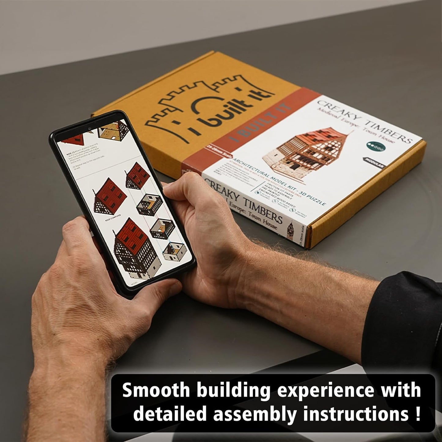 Creaky Timbers P - 3D Wooden Puzzle - 28mm Scale Model Building Kit for Adults, Educational Toy, Creative Gift, DIY Family Activity, Tabletop Miniature Terrain Kit, Architecture