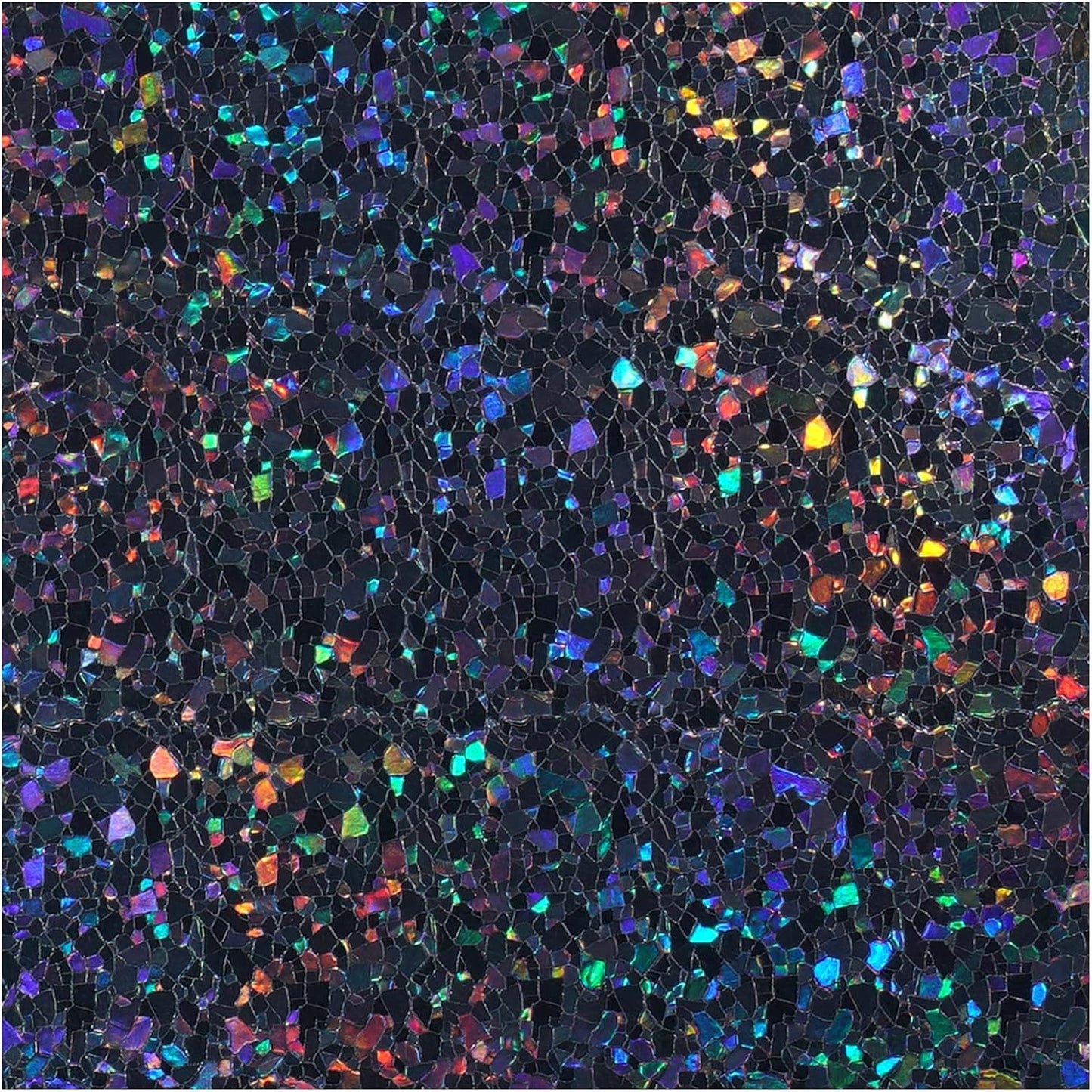 rabbitgoo Blackout Rainbow Window Privacy Film Decorative Stained Glass Diamond Pattern Window Sticker with Iridescent Tint Non-Adhesive Static Cling for Home Office Bathroom, 23.6 x 157.4 inch, Black