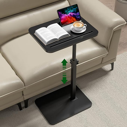 360° Swivel Sofa Side Table for Couch by Unknown