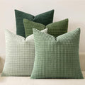 MIULEE Sage Green Pillow Covers 20x20 Inch Set of 4 Spring Boho Farmhouse Home by MIULEE