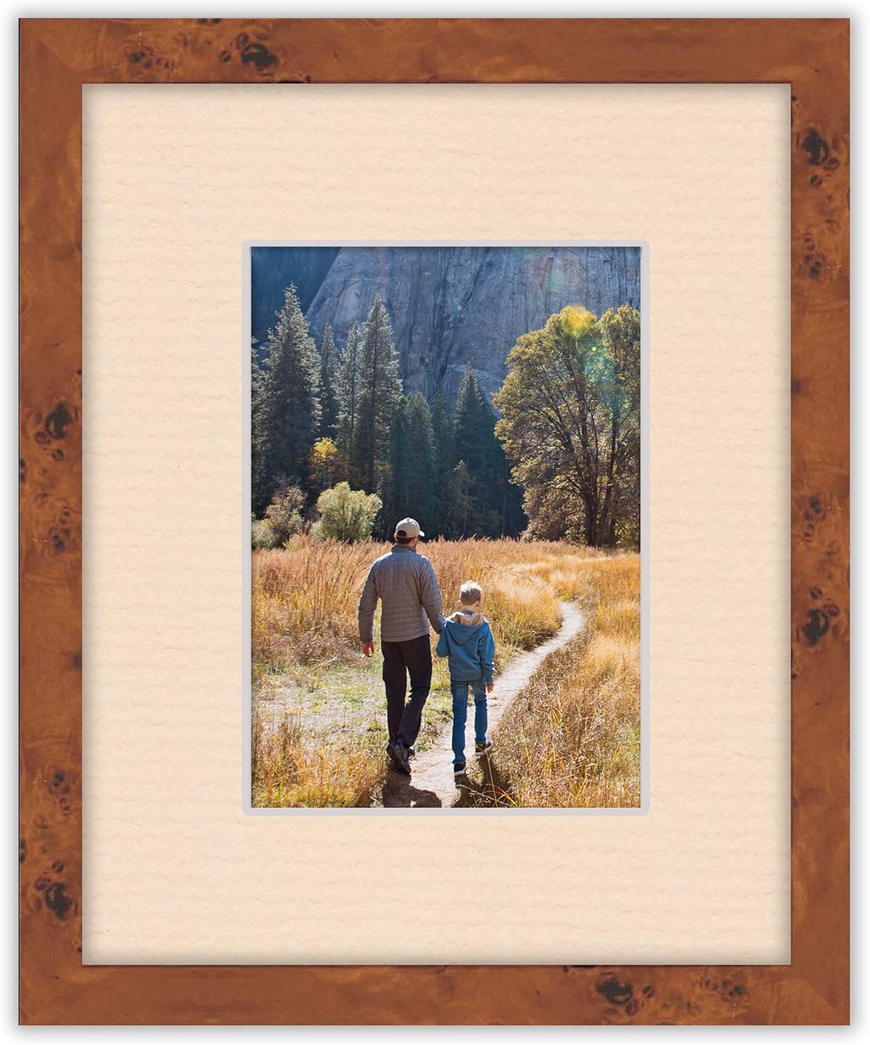 Pack of TEN 8x10 Mats Bevel Cut for 6x8 Photos - Acid Free Beige Precut Matboards For Pictures, Photos, Framing - 4-ply Thickness
