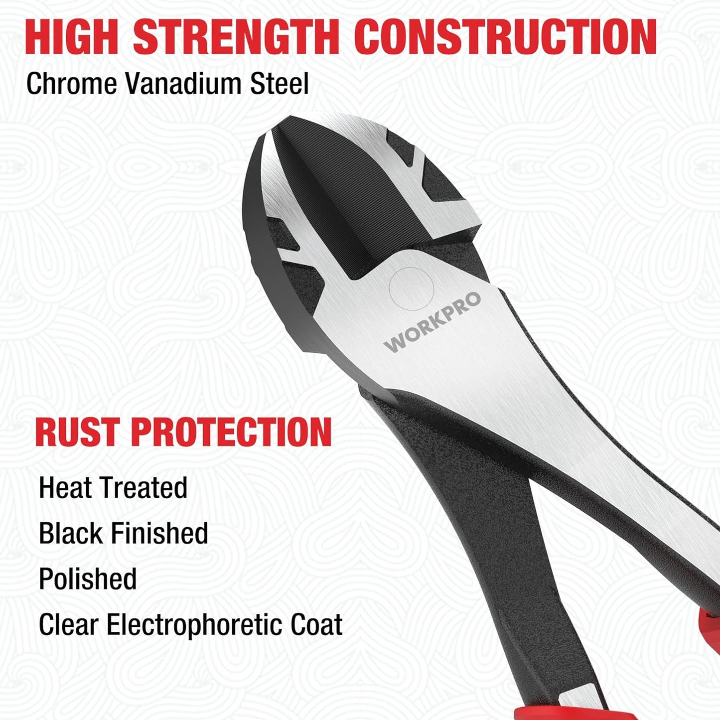 WORKPRO 8 Inch High Leverage Diagonal Pliers, Wire Cutters Heavy Duty in CRV Steel, Diagonal Cutters for Cutting Wires