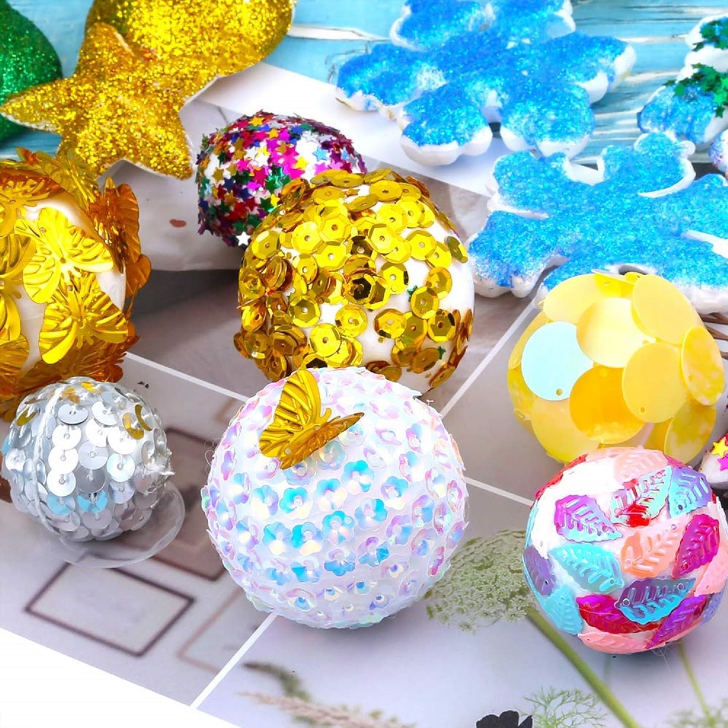 8PCS 4 Inch White Foam Balls Polystyrene Craft Balls Foam Balls for Easter Art Craft Household School Projects and Christmas Party Decorations