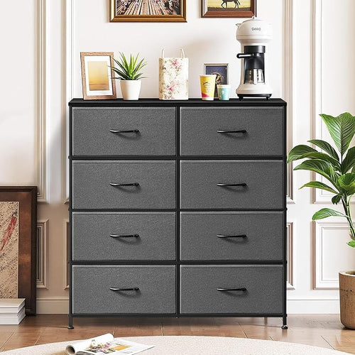 8-Drawer Dresser for Bedroom, Anti-Tip Tall Storage Organizer Chest of Drawers - Image 2