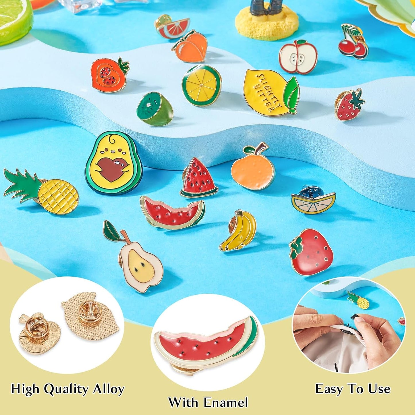 Mixed Enamel Pins for Backpacks, Beadthoven Cute Enamel Brooch Pins Set, Funny Backpack Pins, Aesthetic Lapel Badge Pins Bulk for DIY Clothes Accessories Holiday Gifts