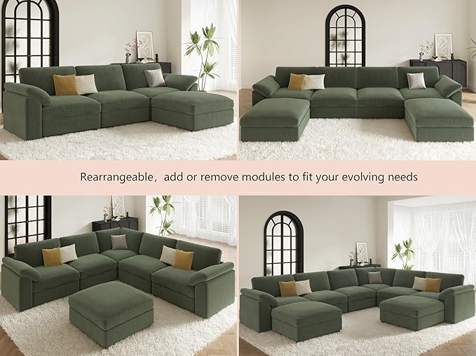 EASE MOOSE Oversized Modular Sectional Sofa, Extra Large L Shape Sectional - Image 7