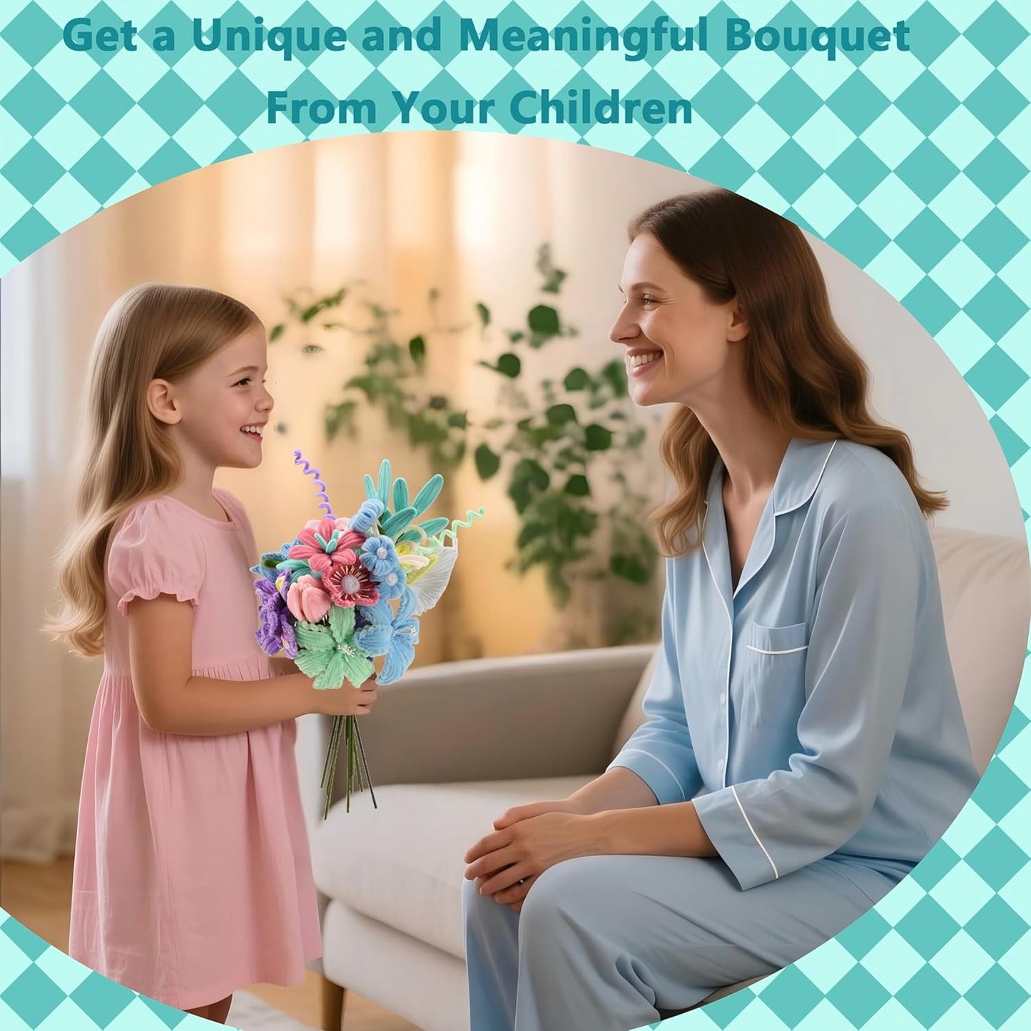 Pipe Cleaners Craft, 400pcs Pipe Cleaners with Flower Stems, Floral Tape, Ribbon, for Flower Bouquet DIY-Colorful