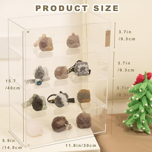 4 Shelf Clear Acrylic Display Case - Image 2