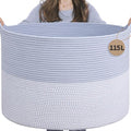 INDRESSME 115L Extra Large Rope Basket, Organizing Storage by INDRESSME