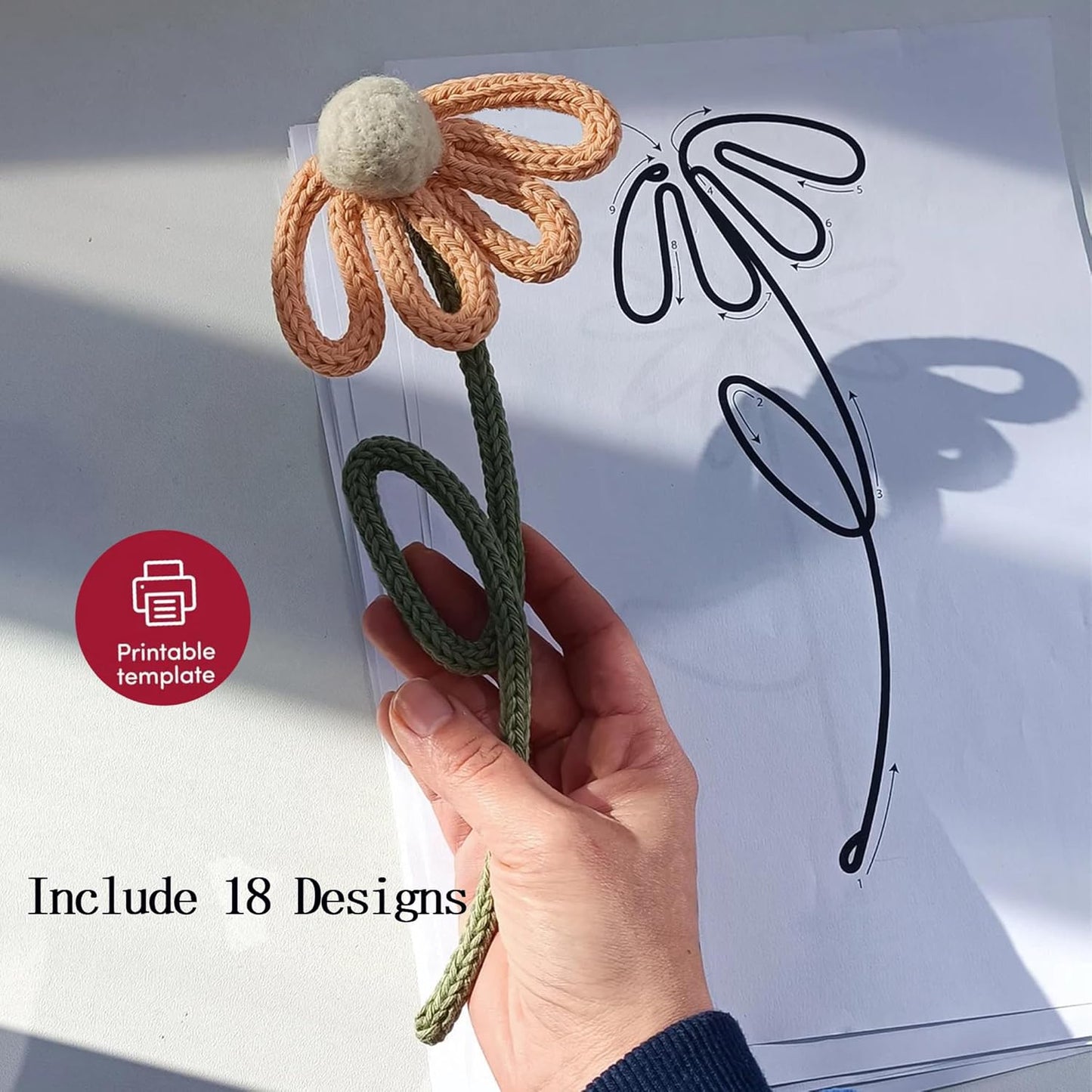 BoFUN Adult Teens Craft Kit for Women DIY Letter Flower- Wire Art Craft Set with 18 Templates, Wire, Knit Rope | Wedding Party Favors, Women Birthday, Mother’s Day Gifts, Handmade Home Decor (Love)