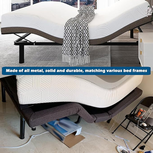 9 Inch Metal Adjustable Bed Base Frame Leg Replacement Heavy Duty Extra Height - Image 2