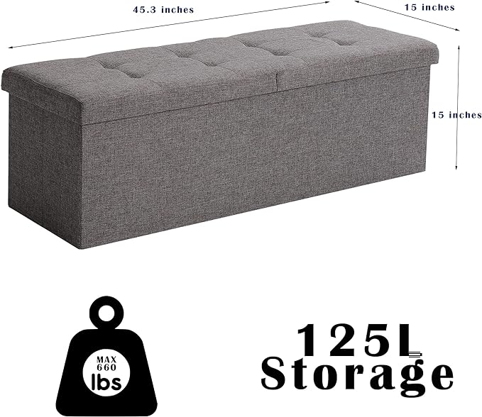 45.3 Inches Ottoman Bench - Image 3