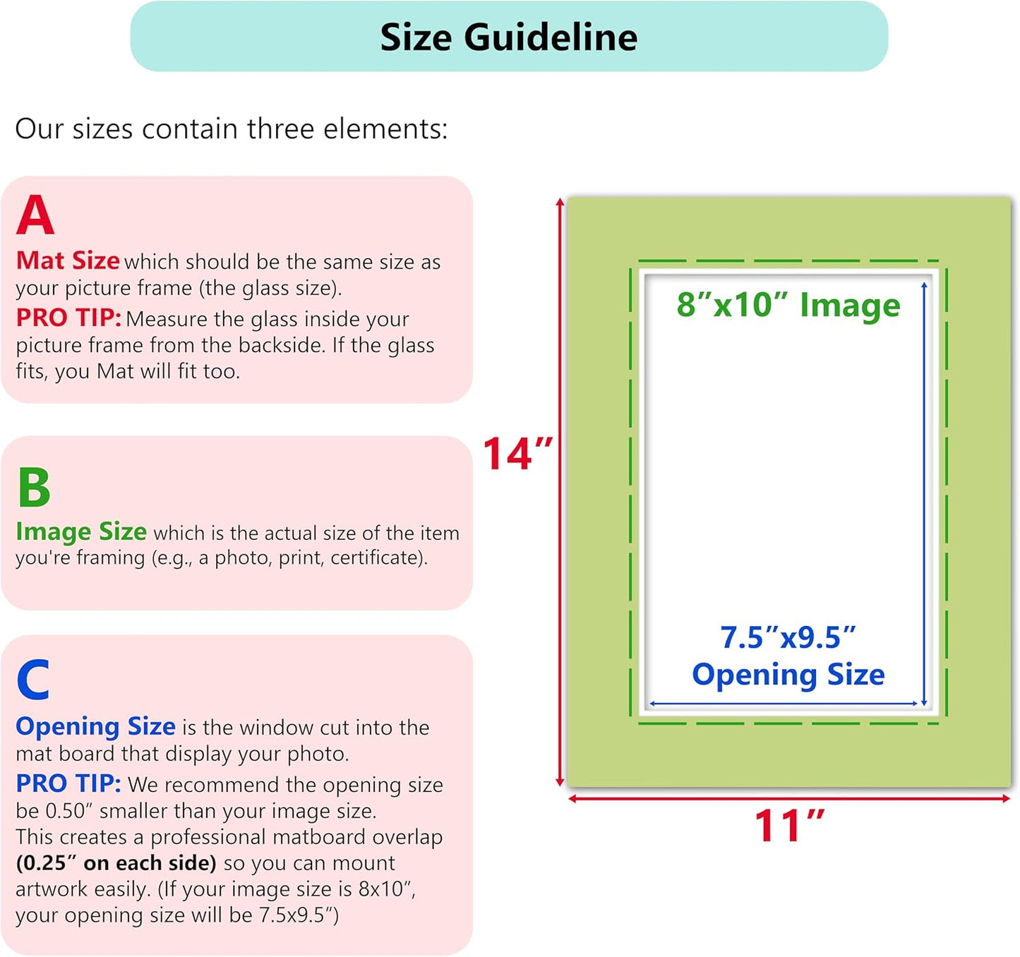 Poster Master Antique White Matboard – 4-Ply Acid-Free Picture Mat Board with 45° Beveled Cut, Made in USA, Custom Cut to Any Size, 1/16" Thickness for Framing & Displays