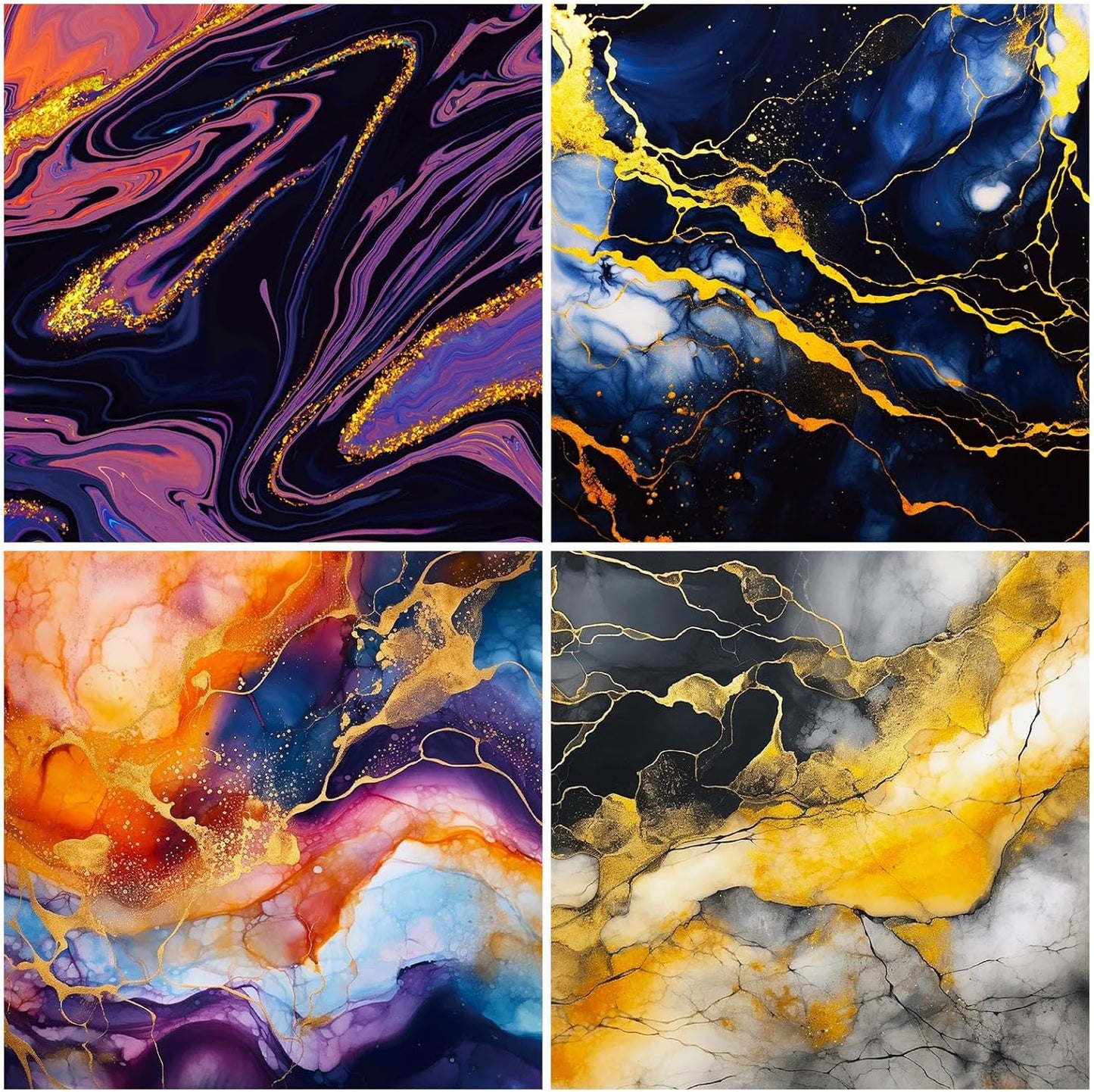 Marbled Scrapbook Paper Pad Color Marbled Patterned Paper 6×6,24 Sheets Single-Sided Scrapbooking CardStock Papers Pad for Holiday Cardmaking DIY Origami Journaling.