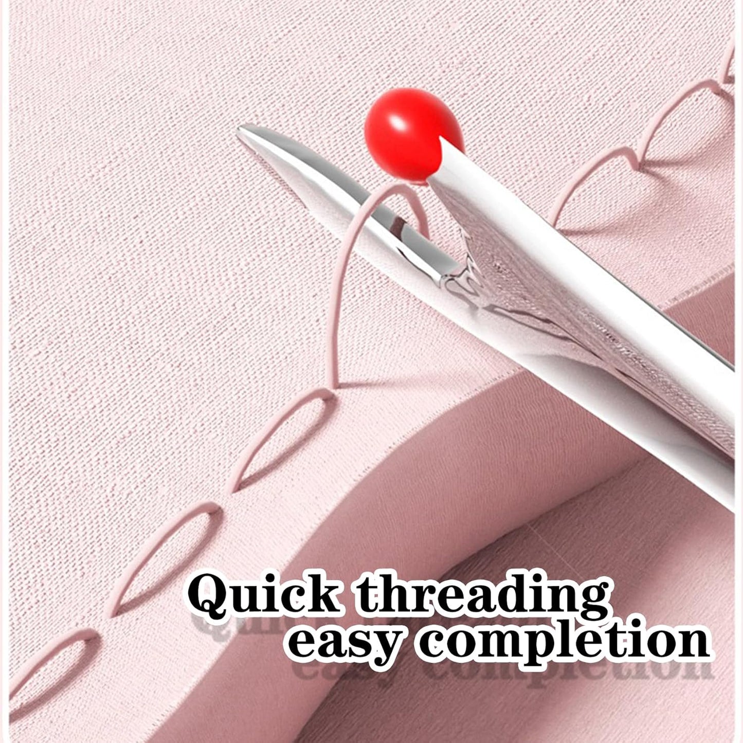 Upgraded 2 in 1 Automatic Needle Threaders Seam Ripper,Quilting Supplies Sewing Kit,Quick Sewing Machine Loop Needle Threaders (2PCS-Yellow)