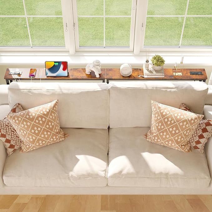 ELYKEN 2 Pack 5.9" Narrow Console Sofa Table - Image 2