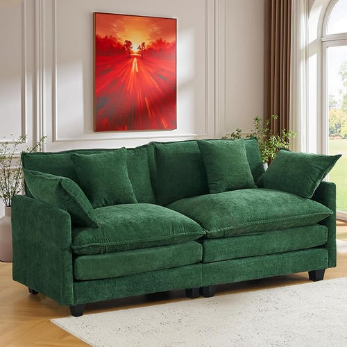 77" Cloud Chenille Sofa Set by MUDANT