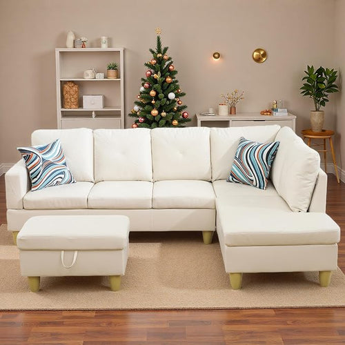 97.5" L Shaped Couch Set, Modular Sectional Couches by Topcomfy