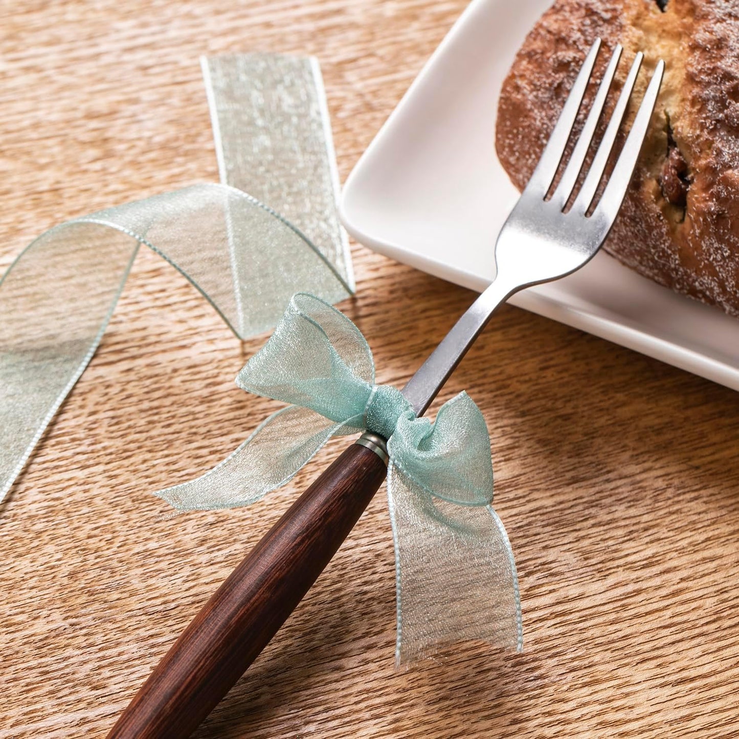 1 Inch Wide Sheer Chiffon Ribbon - Pearl Silk Woven Ribbon Suitable for Gift Wrapping, Wedding Decor, Home Decor, Girl Hair Accessories Handmade DIY (25 Yards/roll) (Light Dark Green)