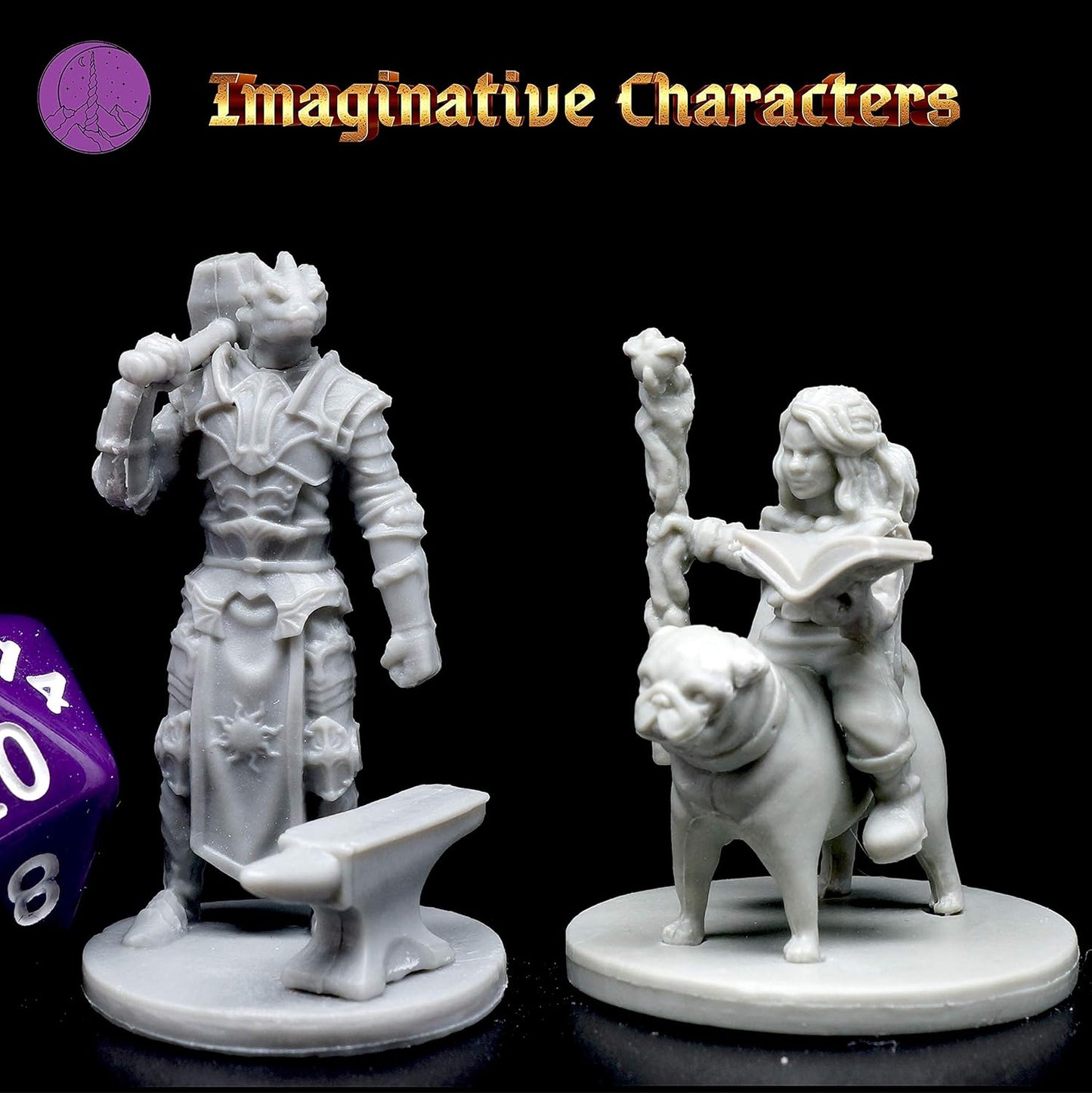 Wildspire Hero, Player-Character, NPC DND Miniatures, 28mm32mm Unpainted D&D Minis Dungeons & Dragons Figures D D Bulk Pathfinder Fantasy Tabletop Fantasy Minis Set