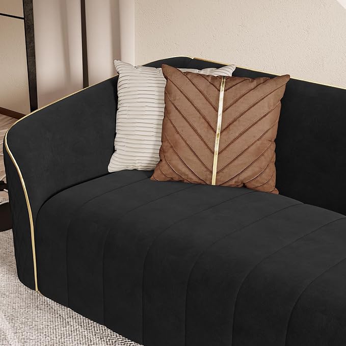 1-Piece Luxury Velvet Sofa Set for Living Room, Elegant Design Couch Set - Image 8