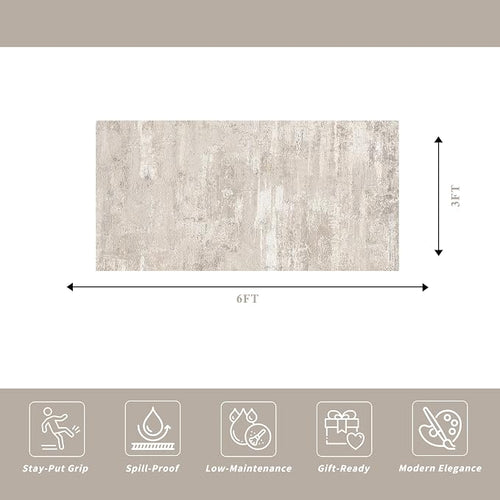 Abstract Kitchen Runner Rug 3x6 - Image 2