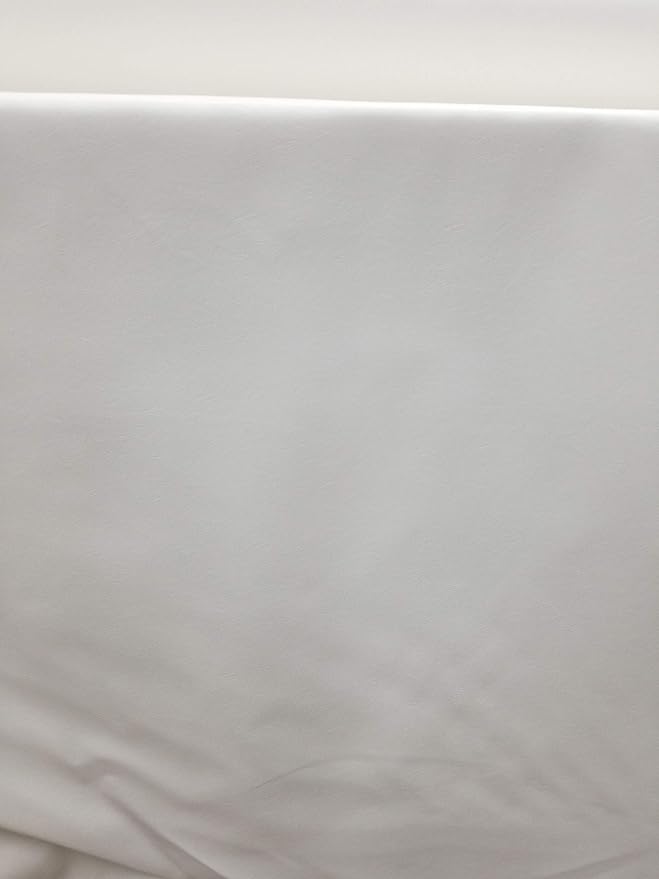 NAT Leathers | White Soft Faux Vegan Leather PU | 5 Yards Cut by The Yard | by NATLeathers