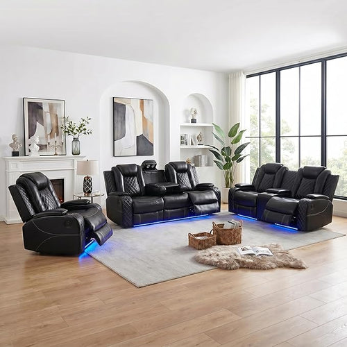 3-Piece Power Reclining Sectional Sofa Set by Unknown