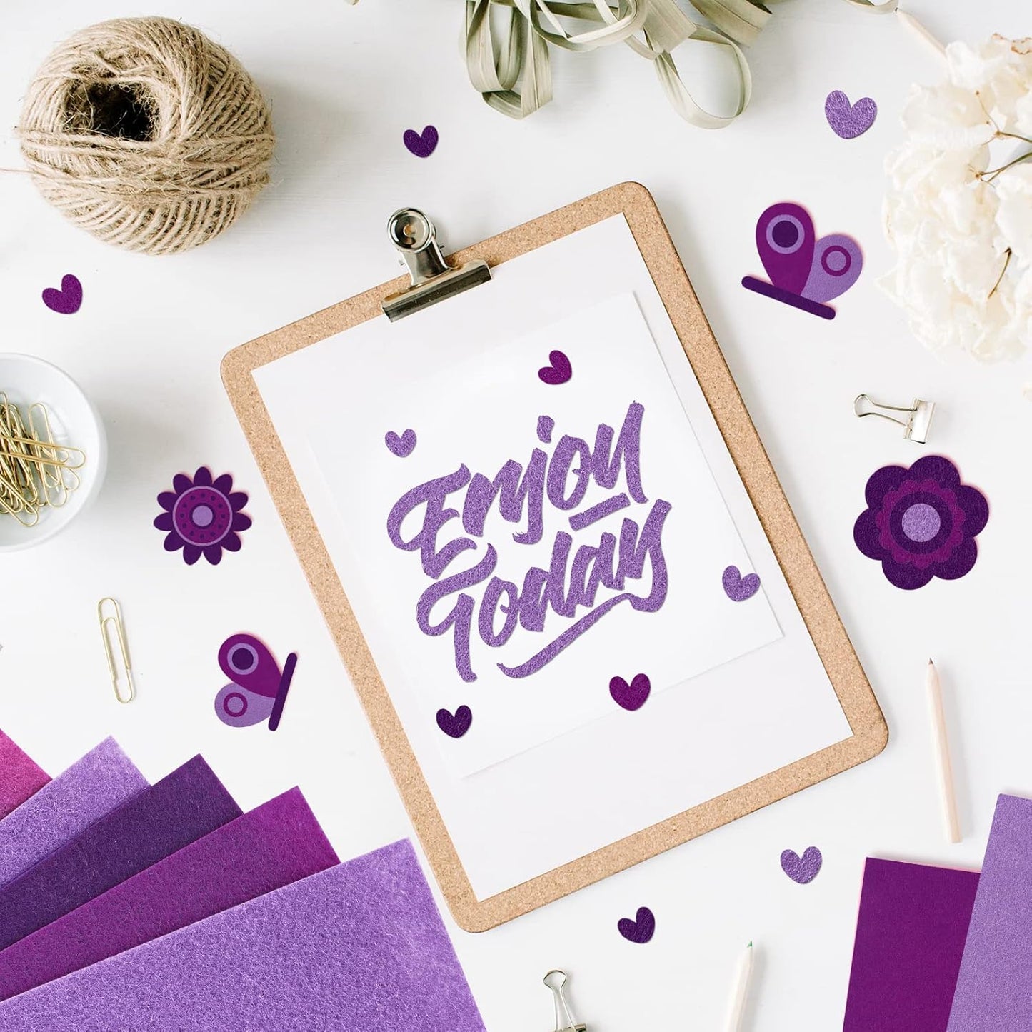 Whaline 18Pcs Felt Fabric Sheets Soft Thick Assorted Purple Craft Felt Pack for DIY Craft Sewing Patchwork Art Projects, 3 Colors, 7.9 x 11.8 Inch