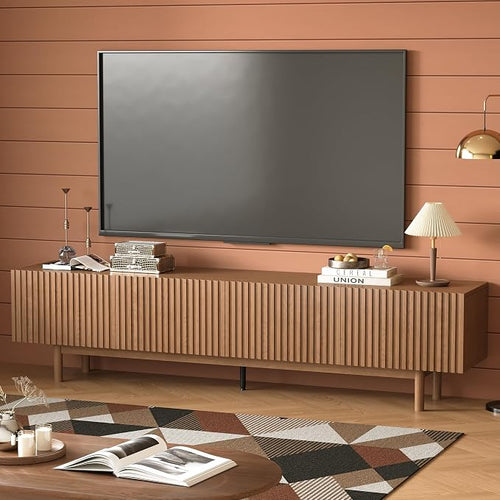 86.61" Mid-Century Modern TV Stand by DinaiteEain