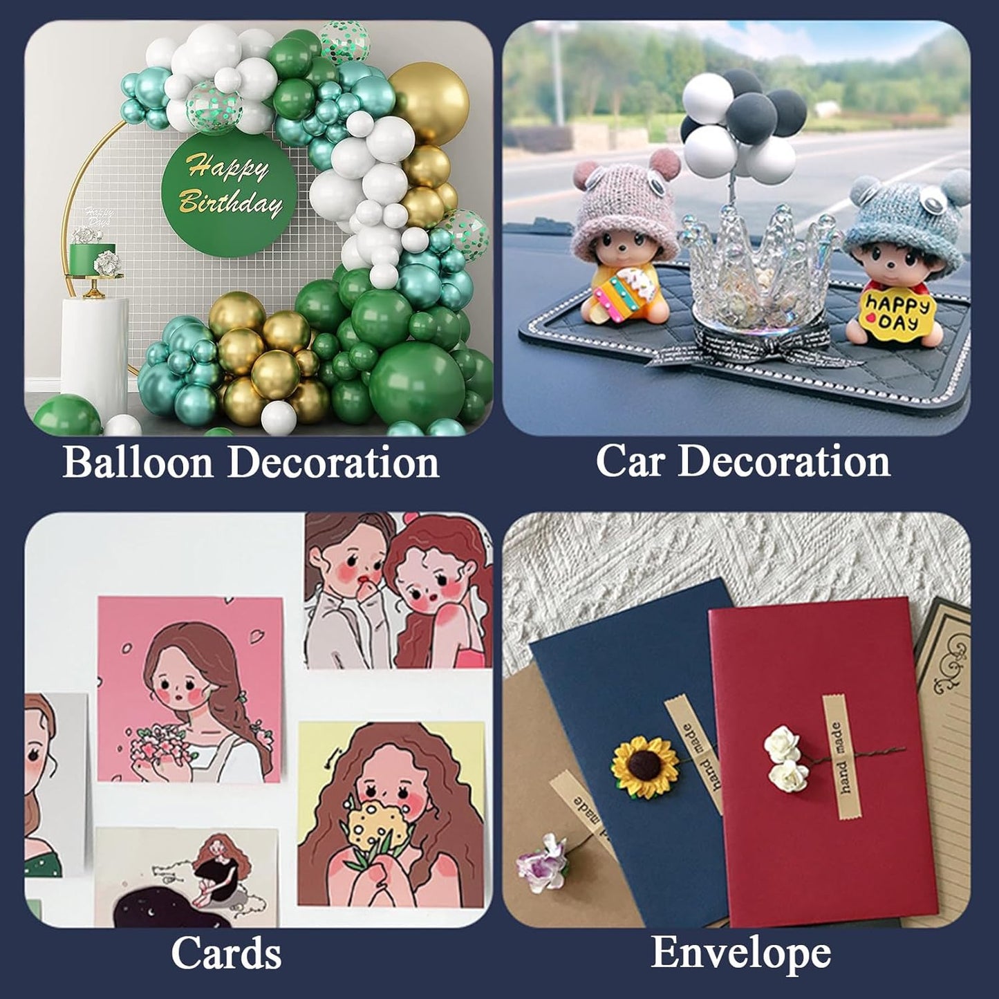 Adhesive Stick dots Two-Sided Sided Mounting Putty Stick Tack for Wall Hanging Crafts Balloons Festival Party Decorations,Clean Removable(0.59"*0.59"-800)