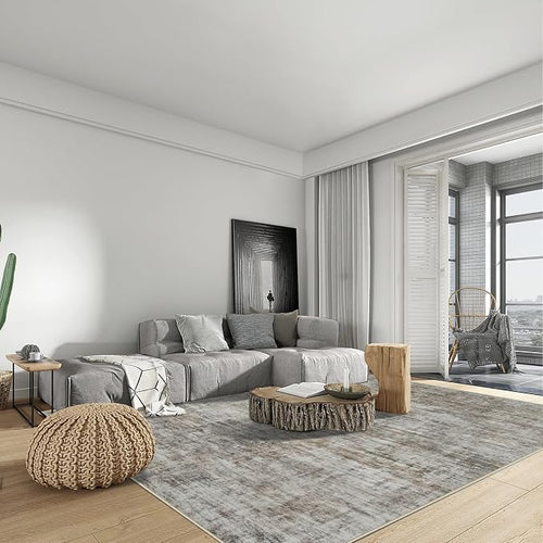4x6 Area Rugs Washable Rug: Modern Abstract Living Room Rug Soft Anti-Skid Thin - Image 2