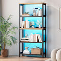 Vlsrka Wooden Bookshelf with Lights, 5 Tier Bookshelf with Storage, Tall by VlsrkaFurniture
