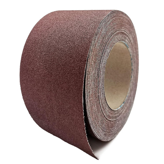 120 Grit Sandpaper Roll, 3 Inch x 49 Feet Emery Cloth Roll Aluminum Oxide Abrasive Paper Roll Continuous Sandpaper for Metalworking, Woodworker, Furniture Repair, Sanding Automotive Plumbing