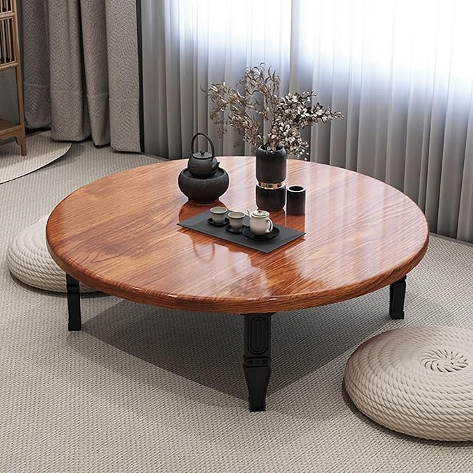 JHDXL Folding Japanese Floor Table，Folding Floor Coffee Table, Vintage Portable by Unknown