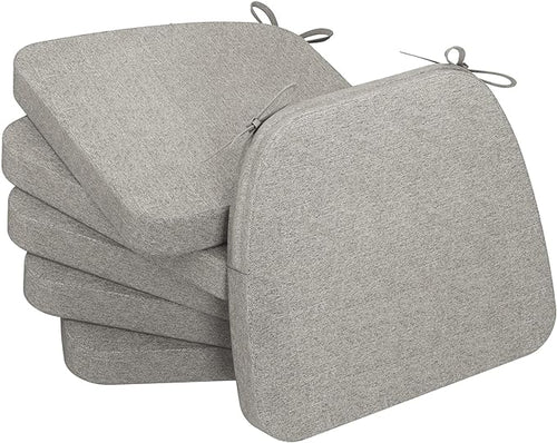 AAAAAcessories D-Shaped Chair Cushions, Machine-Washable Cover, Khaki Gray by AAAAAcessories