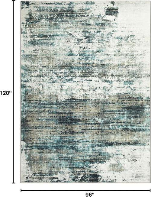 8x10 Area Rugs Washable Rug: Large Modern Abstract Living Room Rug Soft - Image 2