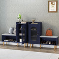 HLR Storage Bench Set of 2, L-Shaped Storage Cabinet by HomeDeservesaRelaxLiving