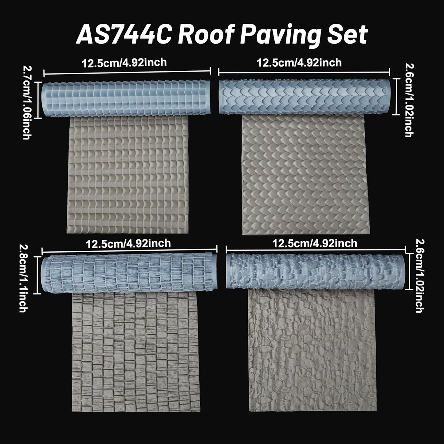 Terrain Roller Set for Foam Modeling – Build Stunning Roofs for DND Terrain Bundles, RPG Accessory Building Blocks for Adults, Table Maps, and Dungeons and Dragons Worlds-AS744C