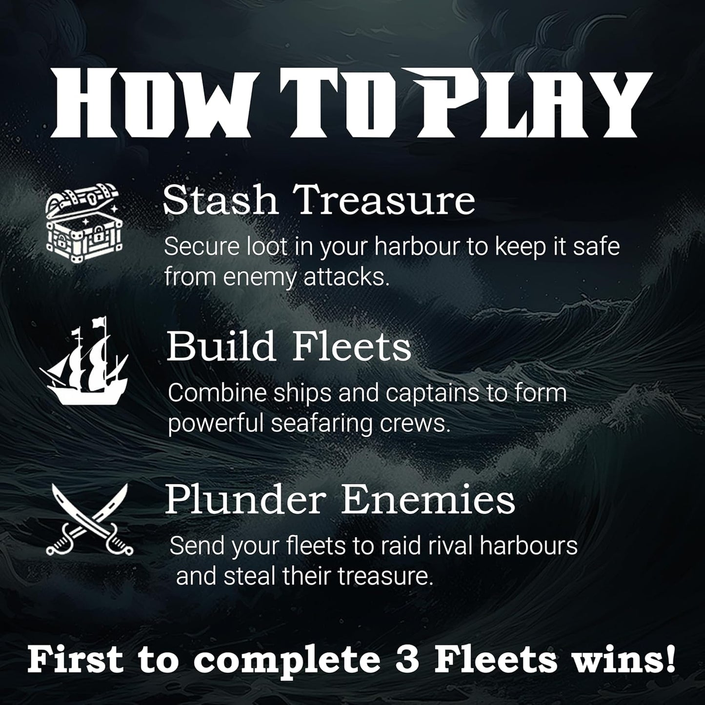 Cursed Tides - Strategy Card Game | Fun for Kids, Teens & Adults | 2-5 Players | Ages 8+ | Quick 15-Minute Gameplay