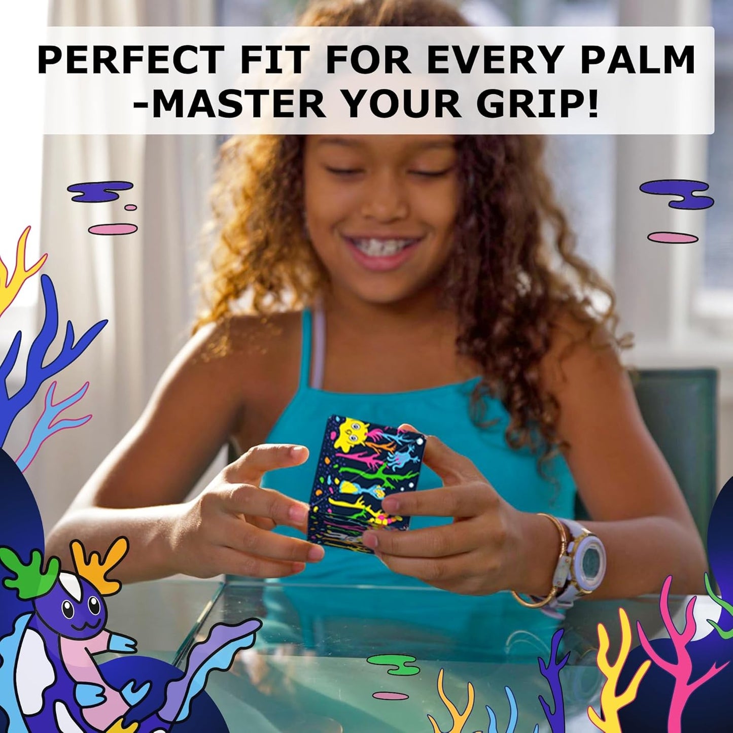 SHASHIBO Shape Shifting Box - Award-Winning Fidget Toy w/ 36 Rare Earth Magnets - Fidget Cube Transforms Into Over 70 Shapes, Sensory Toy Gift for Kids, Teens, and Adults (Glowquarium)