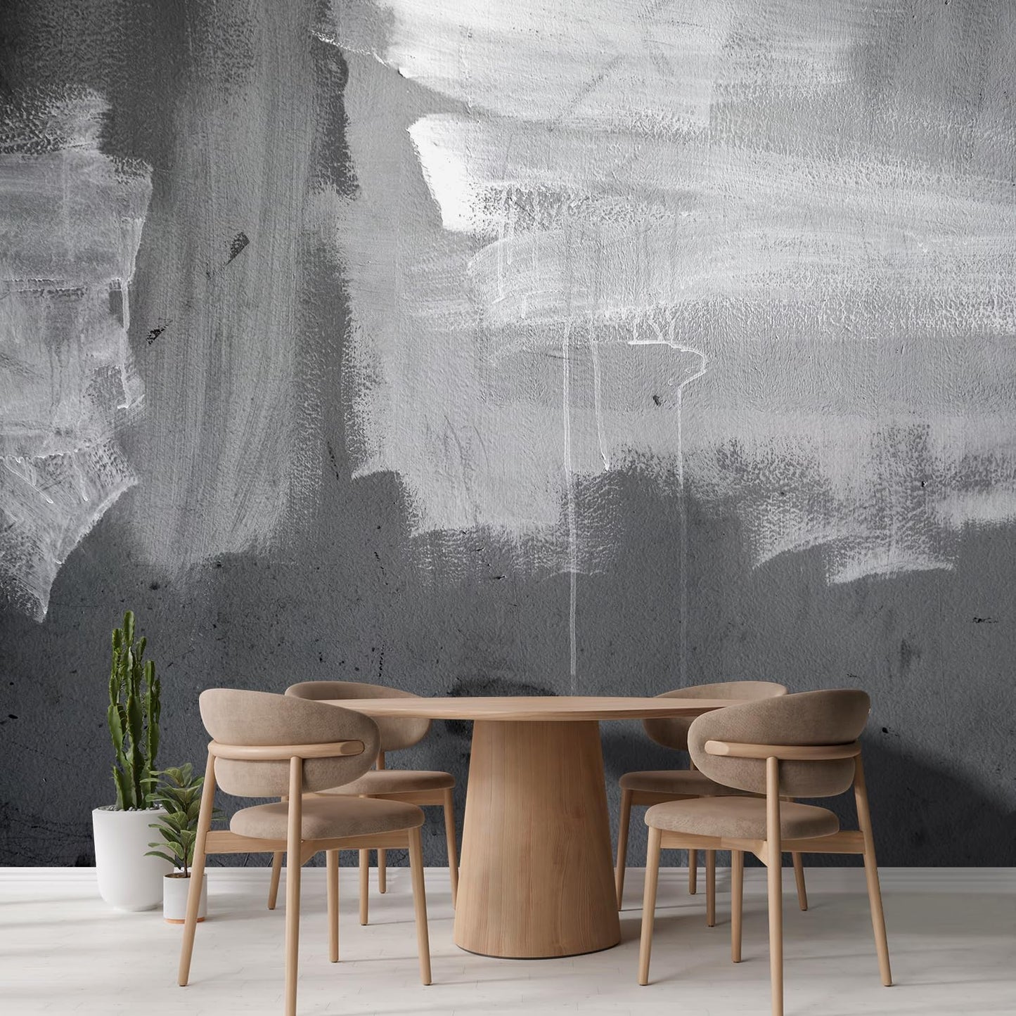 wall26 Grunge Concrete Wall Removable Wall Mural | Self-Adhesive Large Wallpaper - 96x144 inches