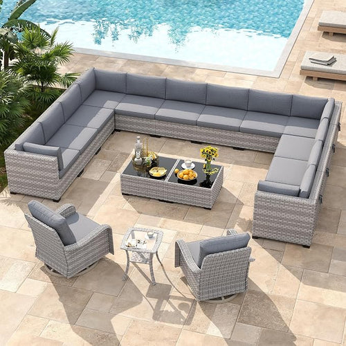 14-Seat Modern Patio Furniture Set - Image 2
