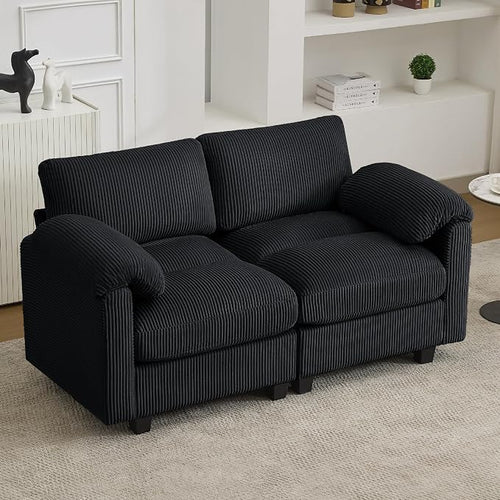 61'' Modular Loveseat Sofa, Extra Deep Seat Cloud Couch by HATPPTO