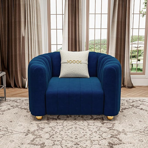 42" Velvet Sofa Chair for Living Room, Modern Single Sofa by yunqishiHOME