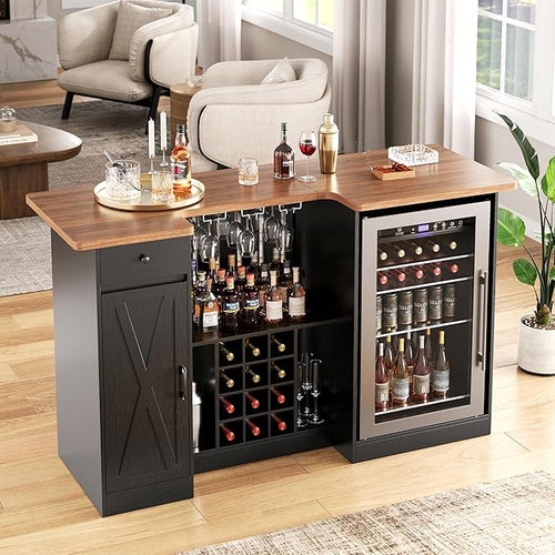 72" U-Shape Liquor Cabinet - Image 2