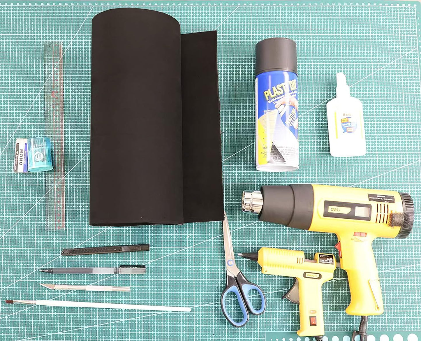 OISAKLD EVA Foam 2mm-10mm 13.7"×39" Craft Foam Sheet 74 kg/m³ Cosplay Foam for Craft Model Cosplay 8mm